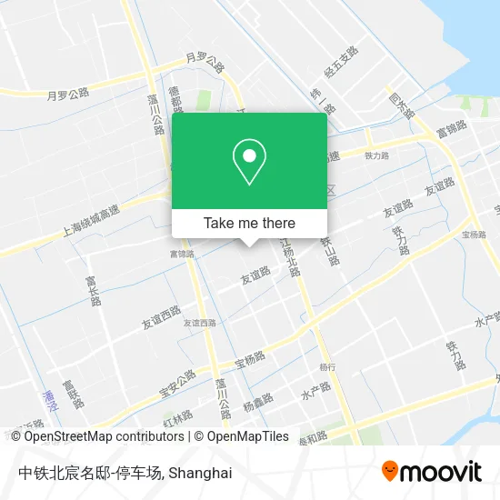 中铁北宸名邸-停车场 map