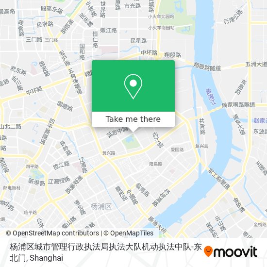 杨浦区城市管理行政执法局执法大队机动执法中队-东北门 map