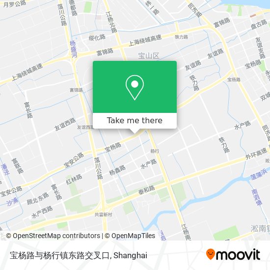 宝杨路与杨行镇东路交叉口 map