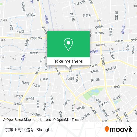 京东上海平遥站 map
