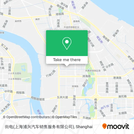 街电(上海浦兴汽车销售服务有限公司) map
