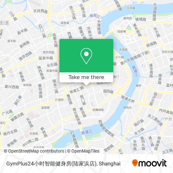 GymPlus24小时智能健身房(陆家浜店) map