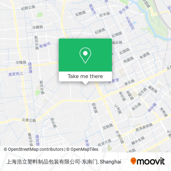 上海浩立塑料制品包装有限公司-东南门 map