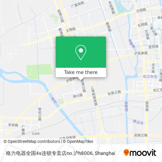 格力电器全国4s连锁专卖店no.沪h8006 map