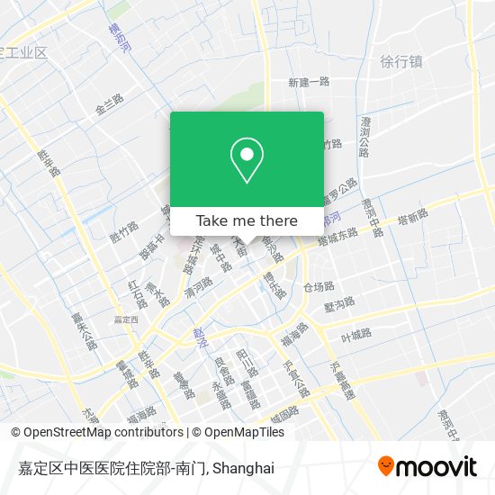 嘉定区中医医院住院部-南门 map