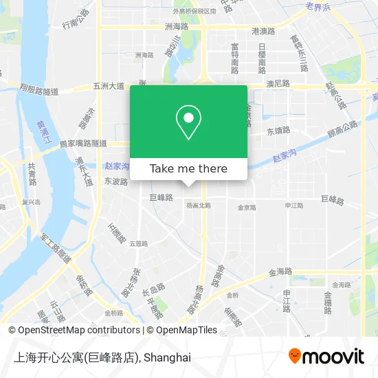 上海开心公寓(巨峰路店) map