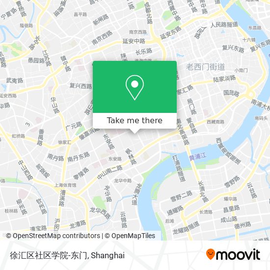 徐汇区社区学院-东门 map