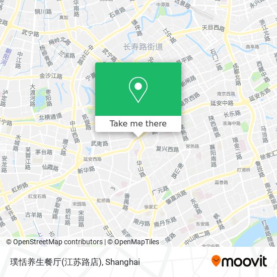 璞恬养生餐厅(江苏路店) map