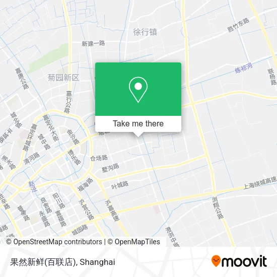 果然新鲜(百联店) map