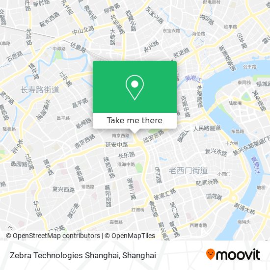 Zebra Technologies Shanghai map