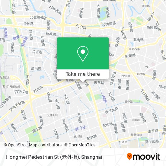 Hongmei Pedestrian St (老外街) map