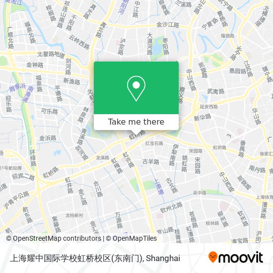 上海耀中国际学校虹桥校区(东南门) map