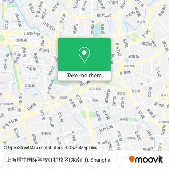 上海耀中国际学校虹桥校区(东南门) map