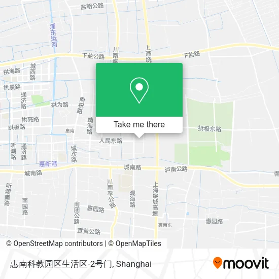 惠南科教园区生活区-2号门 map