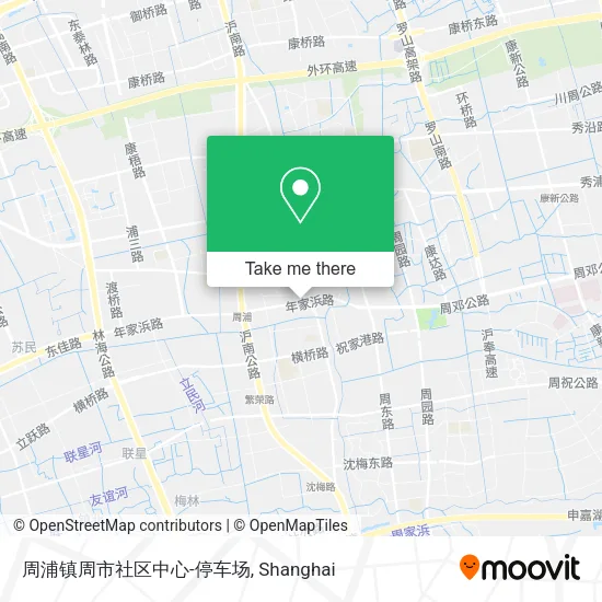 周浦镇周市社区中心-停车场 map