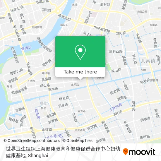 世界卫生组织上海健康教育和健康促进合作中心妇幼健康基地 map