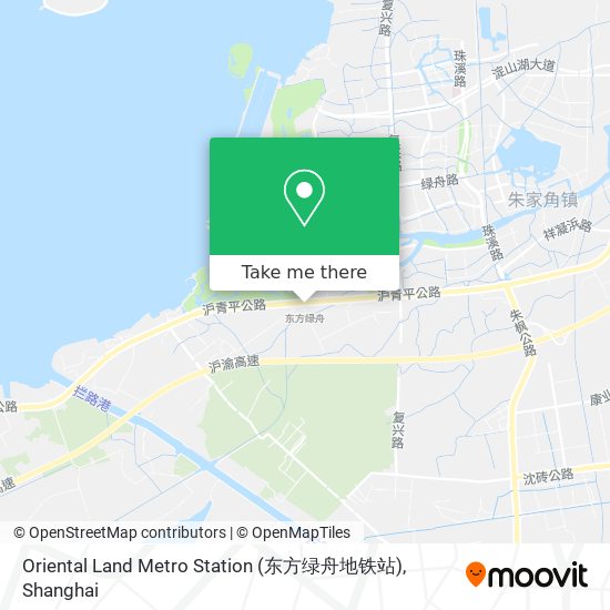 Oriental Land Metro Station (东方绿舟地铁站) map