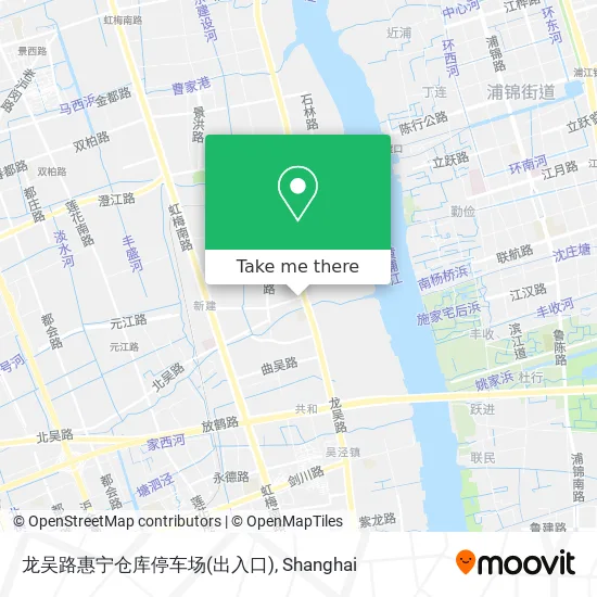 龙吴路惠宁仓库停车场(出入口) map