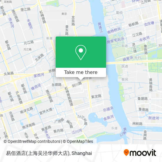 易佰酒店(上海吴泾华师大店) map