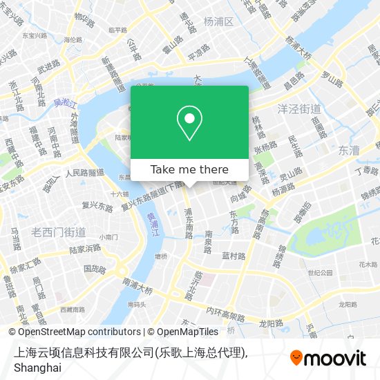 上海云顷信息科技有限公司(乐歌上海总代理) map