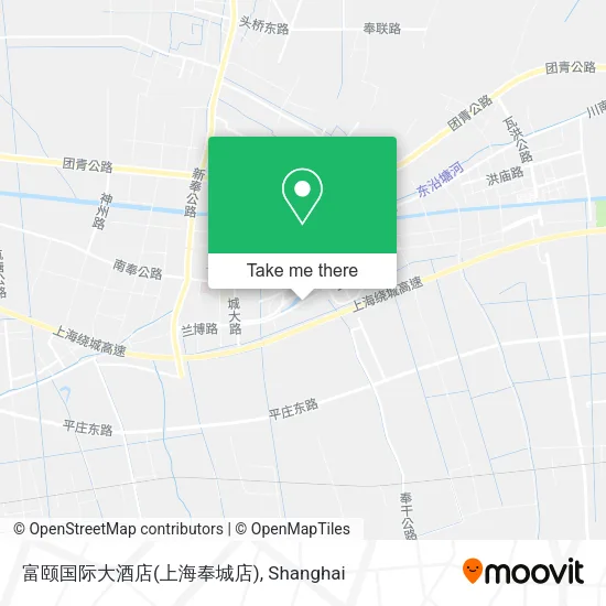 富颐国际大酒店(上海奉城店) map