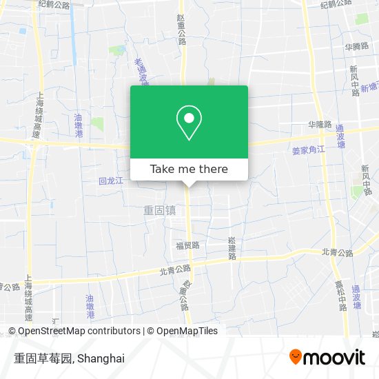 重固草莓园 map