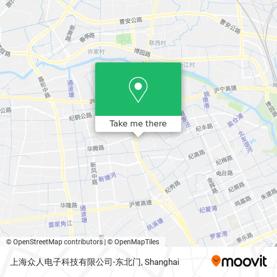 上海众人电子科技有限公司-东北门 map
