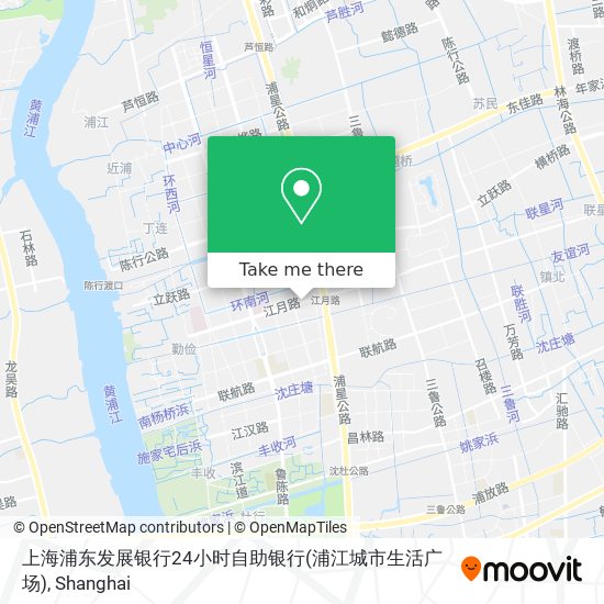 上海浦东发展银行24小时自助银行(浦江城市生活广场) map