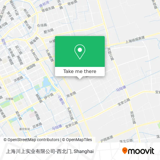 上海川上实业有限公司-西北门 map