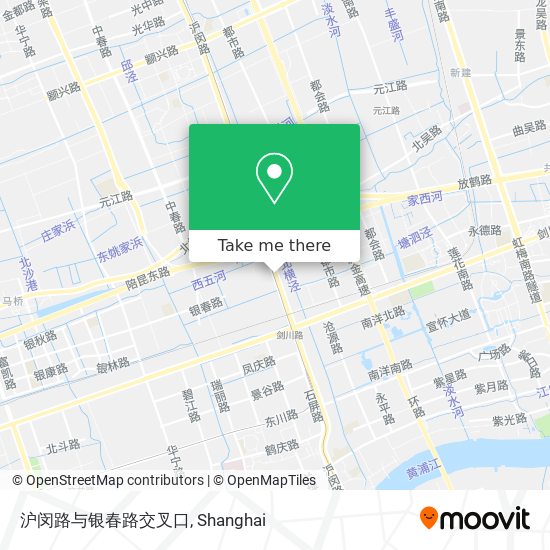 沪闵路与银春路交叉口 map