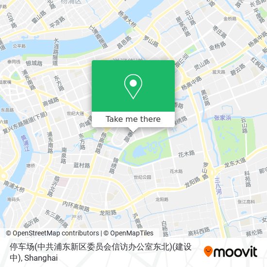 停车场(中共浦东新区委员会信访办公室东北)(建设中) map