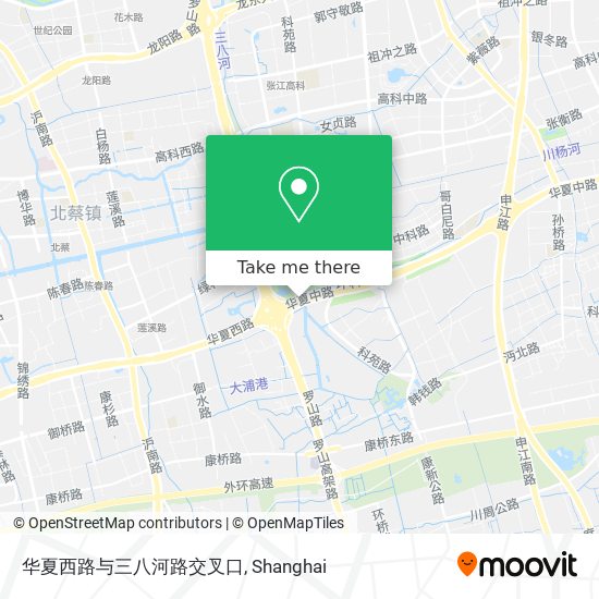 华夏西路与三八河路交叉口 map