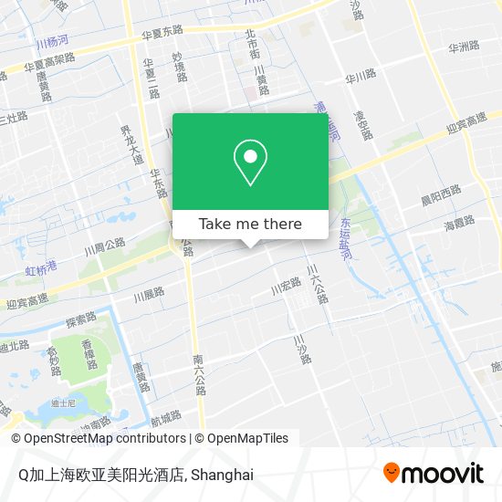 Q加上海欧亚美阳光酒店 map