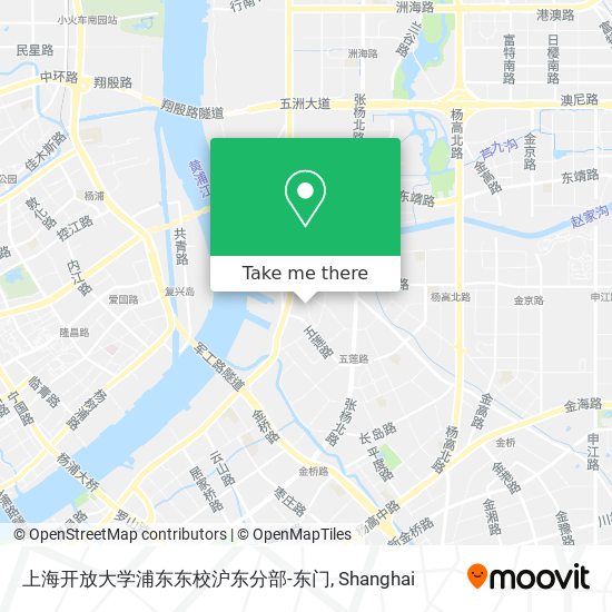上海开放大学浦东东校沪东分部-东门 map