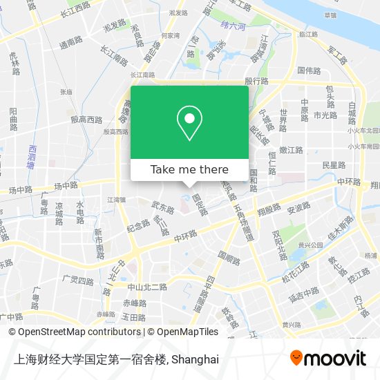 上海财经大学国定第一宿舍楼 map