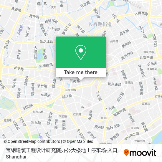 宝钢建筑工程设计研究院办公大楼地上停车场-入口 map