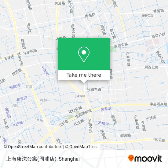 上海康沈公寓(周浦店) map