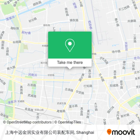 上海中远金润实业有限公司装配车间 map