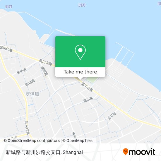 新城路与新川沙路交叉口 map