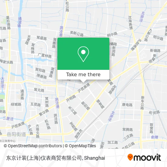 东京计装(上海)仪表商贸有限公司 map