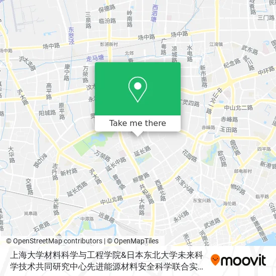 上海大学材料科学与工程学院&日本东北大学未来科学技术共同研究中心先进能源材料安全科学联合实验室 map