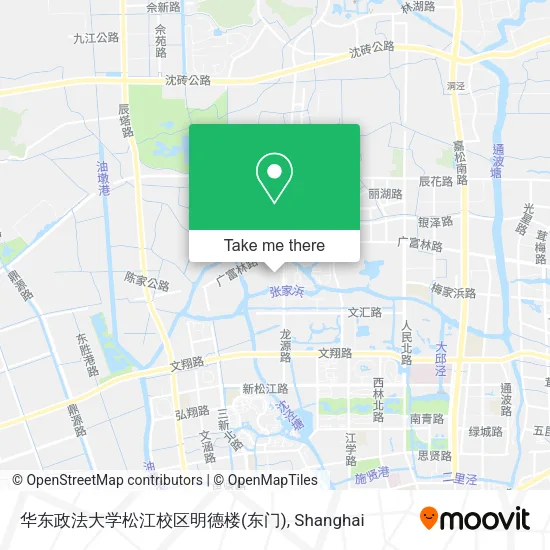 华东政法大学松江校区明德楼(东门) map