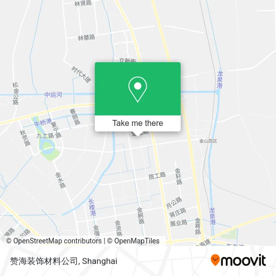 赞海装饰材料公司 map