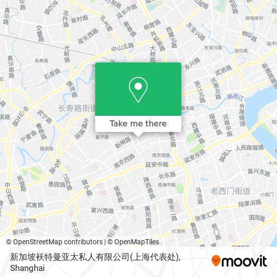 新加坡袄特曼亚太私人有限公司(上海代表处) map