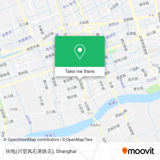 街电(川堂风石屏路店) map