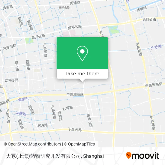 大冢(上海)药物研究开发有限公司 map