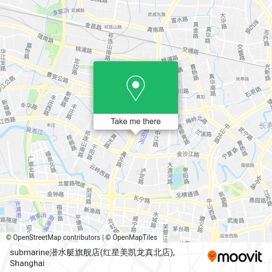 submarine潜水艇旗舰店(红星美凯龙真北店) map