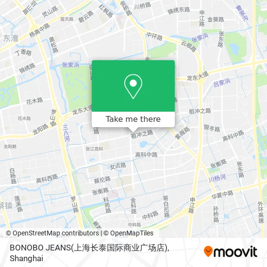 BONOBO JEANS(上海长泰国际商业广场店) map