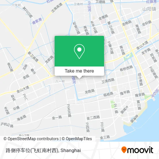 路侧停车位(飞虹南村西) map