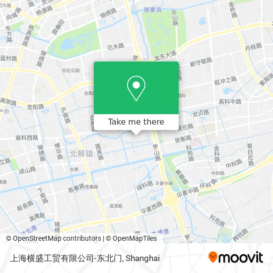 上海横盛工贸有限公司-东北门 map